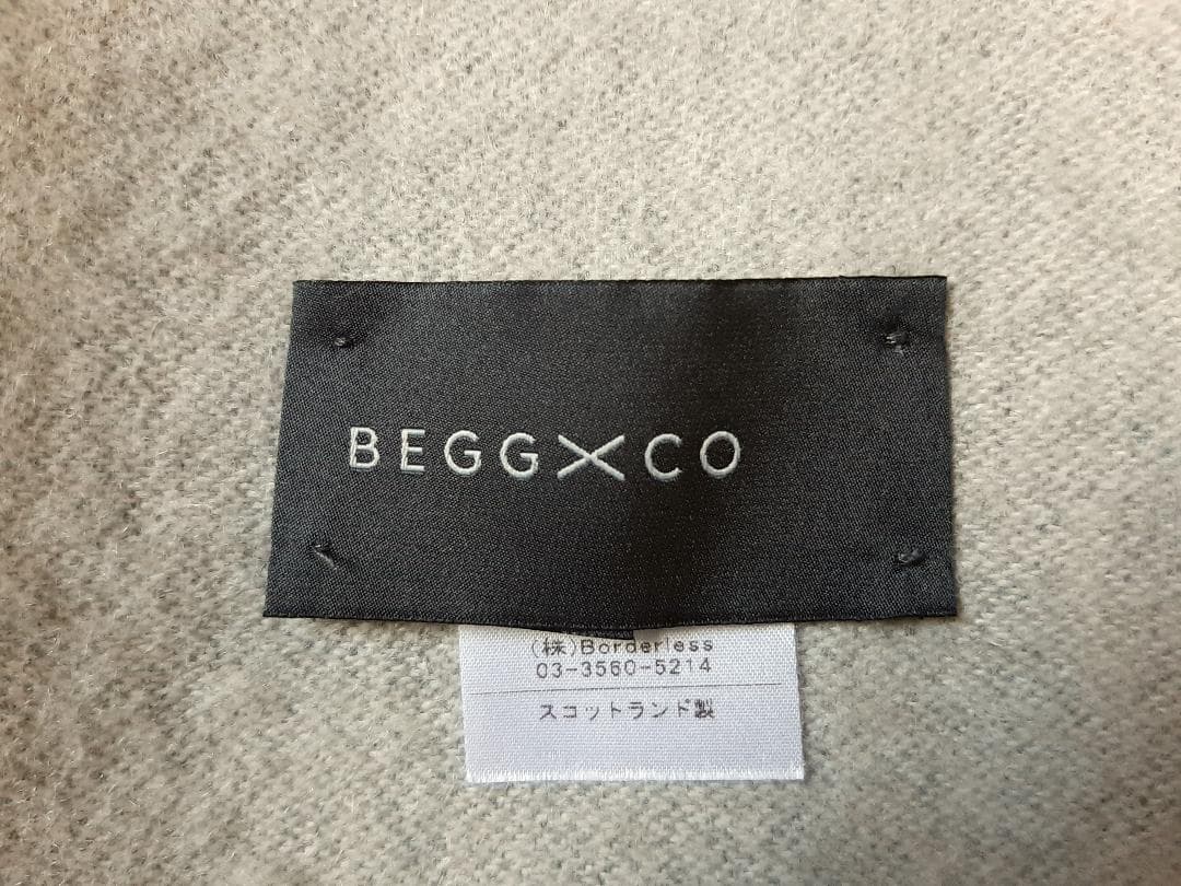 BEGG X CO カシミアダブルフェイスマフラー カシミヤ begg&co