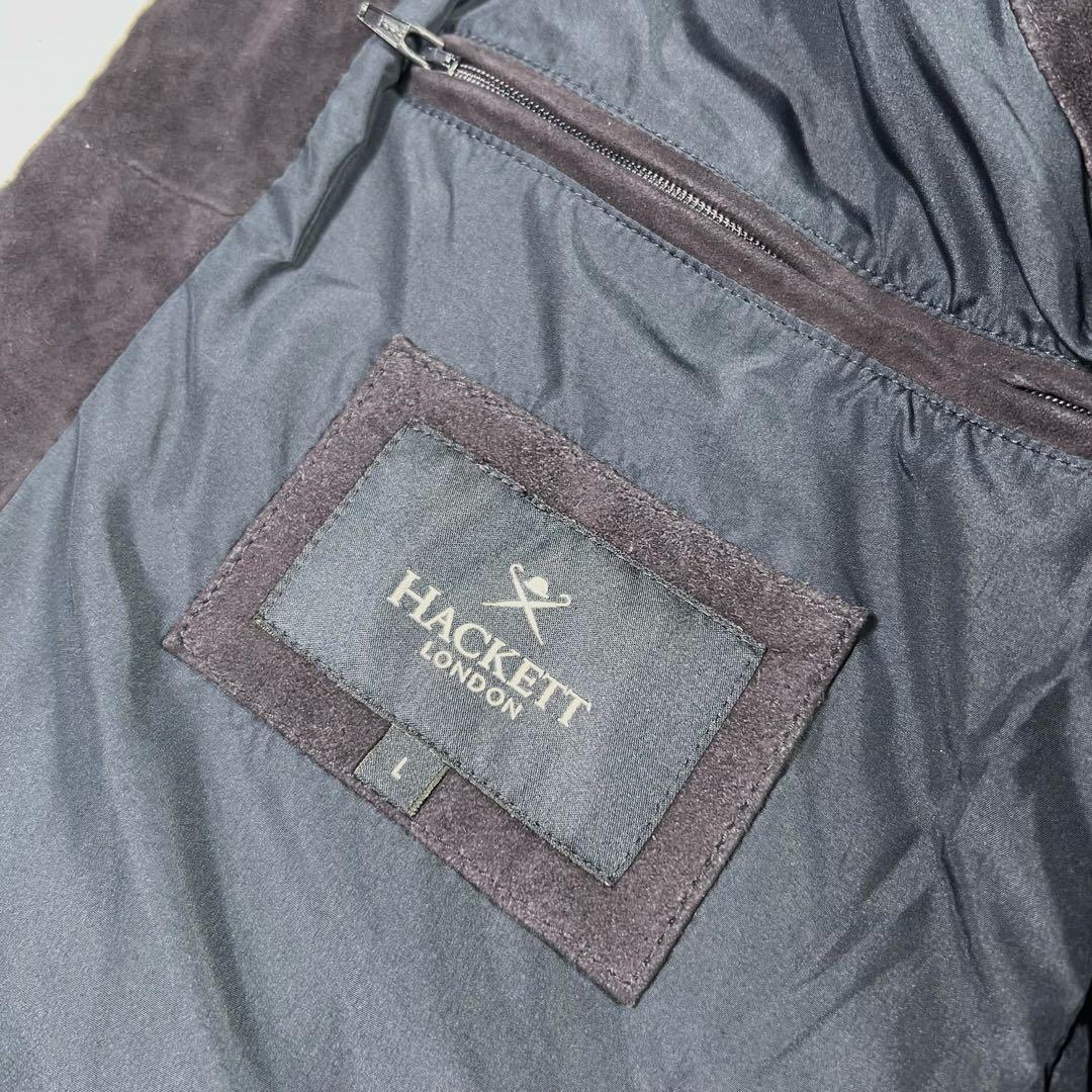 HACKETT LONDON ハケットロンドン レザーベスト L ネイビー