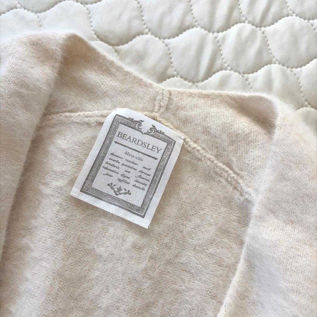 【美品】定価3.3万✴︎BEARDSLEY FOXラクーンカーディガン　ホワイト