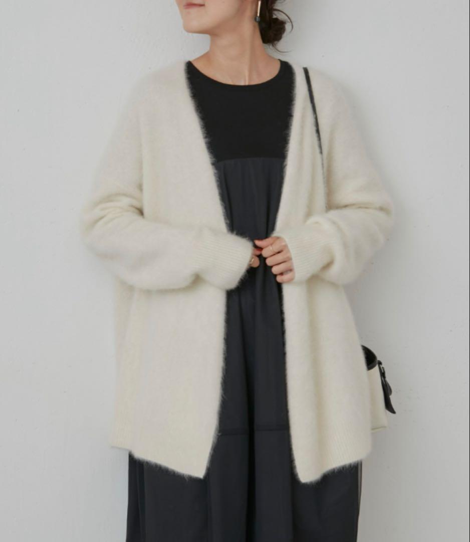 【美品】定価3.3万✴︎BEARDSLEY FOXラクーンカーディガン　ホワイト