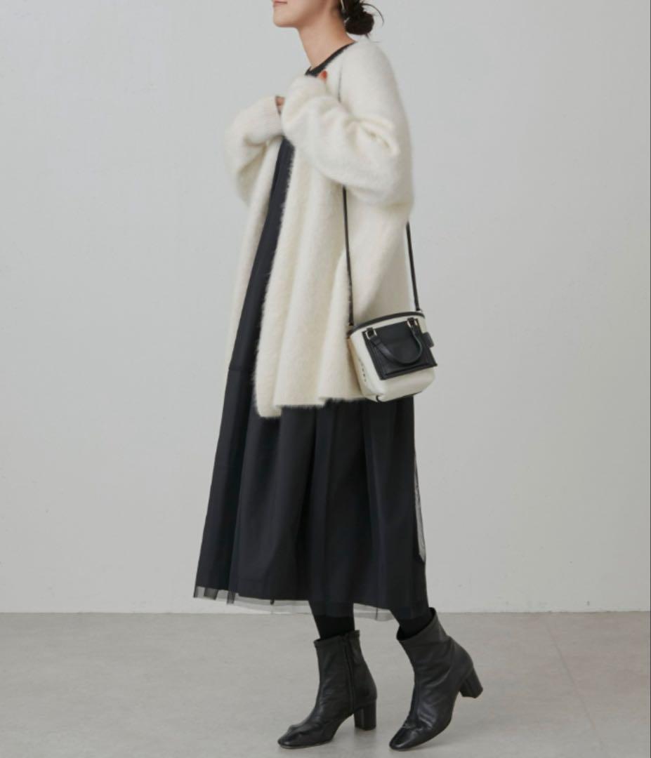 【美品】定価3.3万✴︎BEARDSLEY FOXラクーンカーディガン　ホワイト