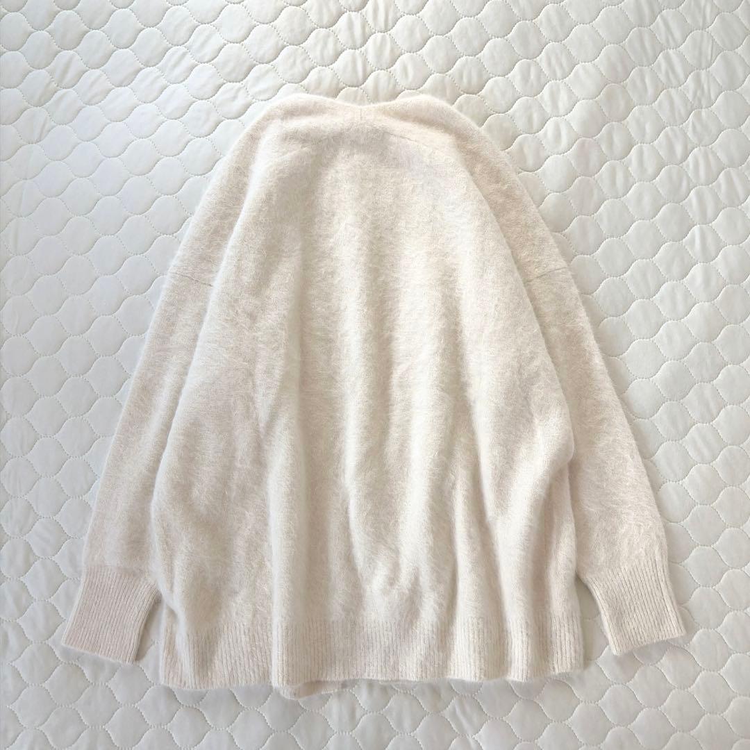 【美品】定価3.3万✴︎BEARDSLEY FOXラクーンカーディガン　ホワイト