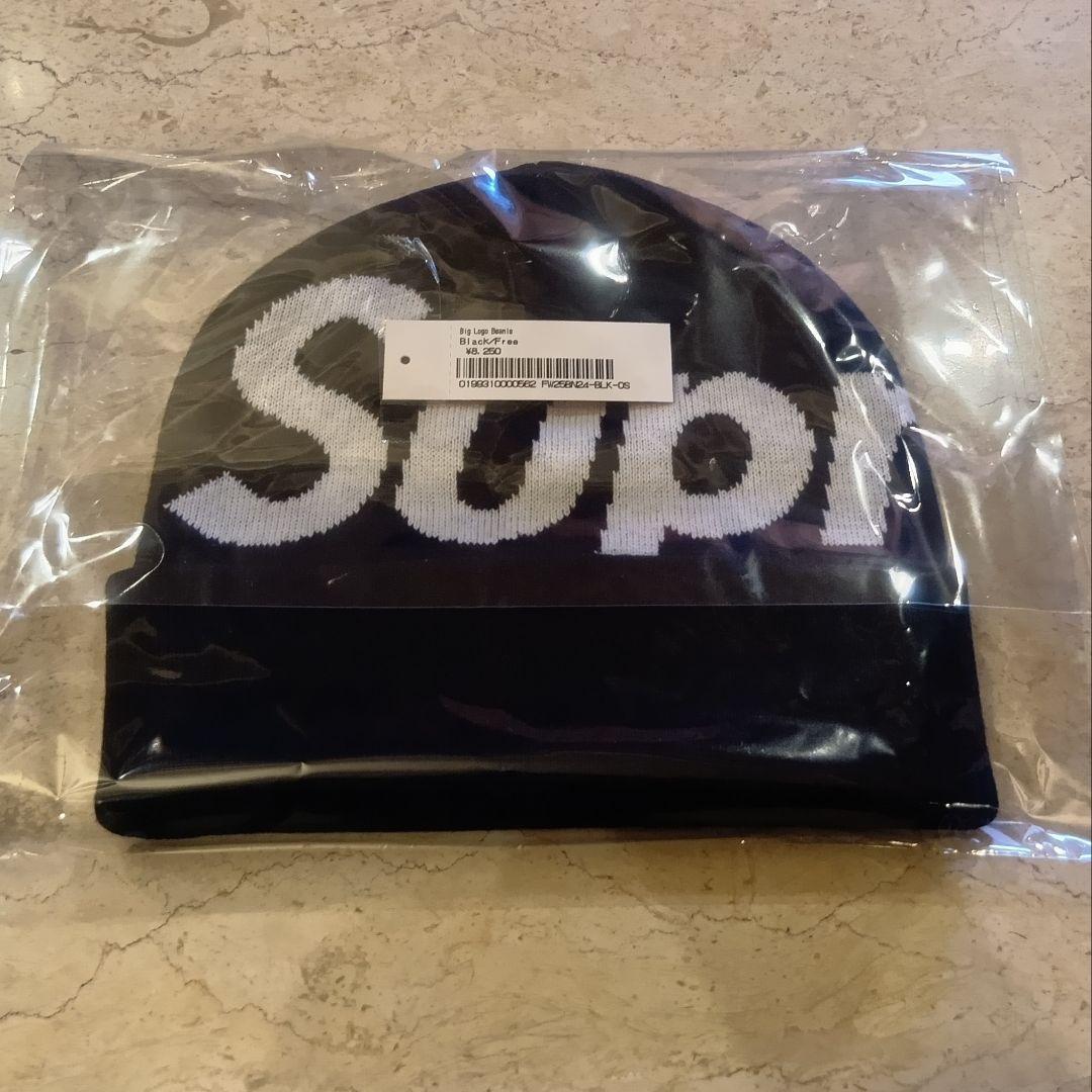 Supreme Big Logo Beanie 黒