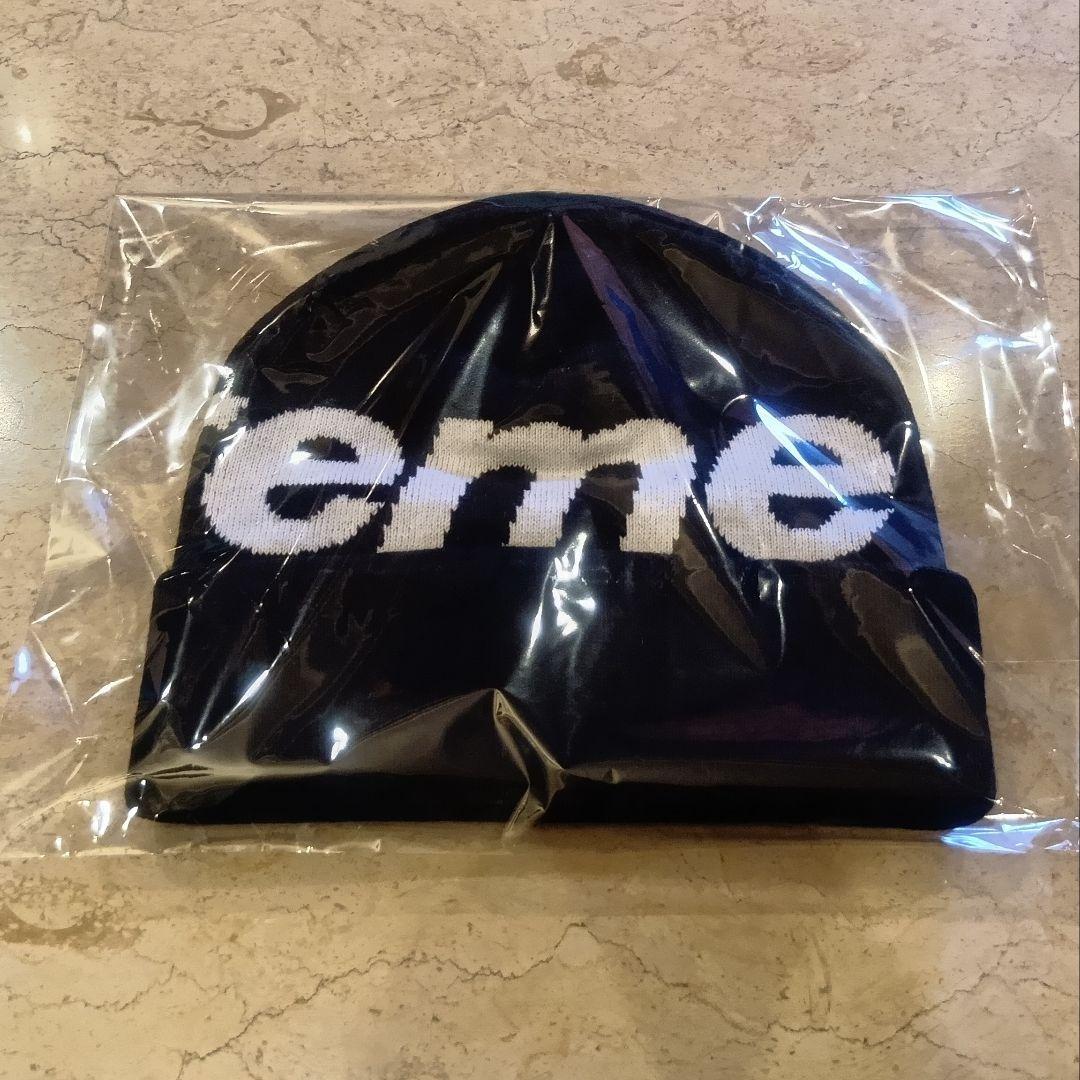 Supreme Big Logo Beanie 黒