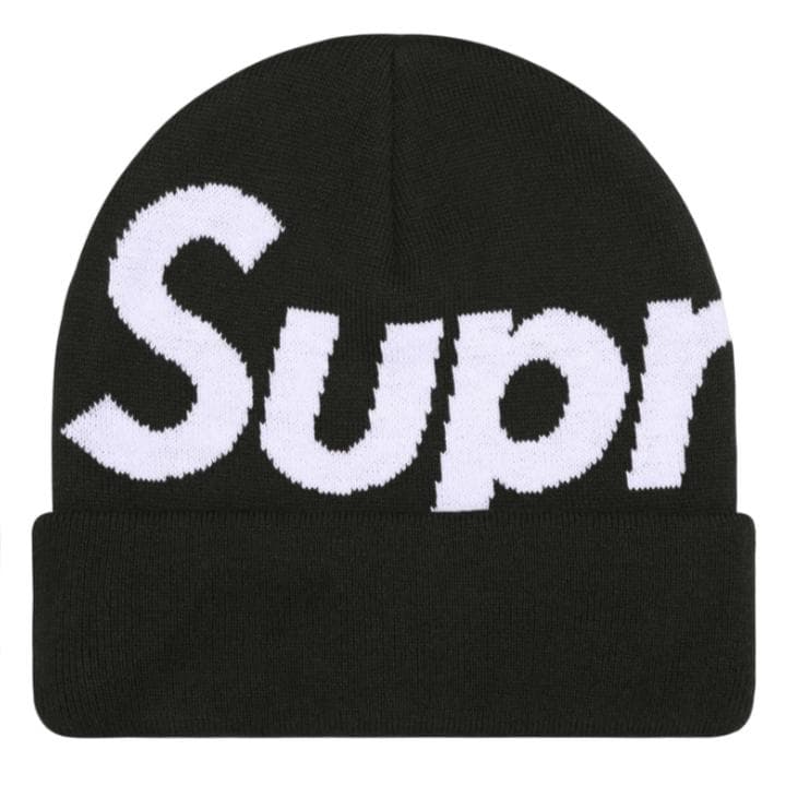 Supreme Big Logo Beanie 黒