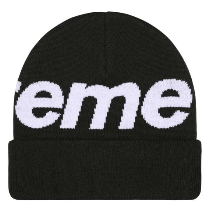 Supreme Big Logo Beanie 黒