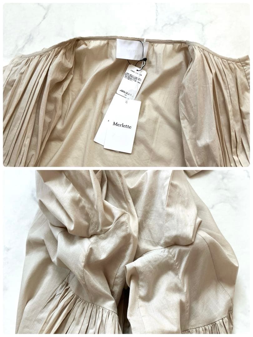新品✨ Merlette MARTEL PLEATED ピンタック　ドレス