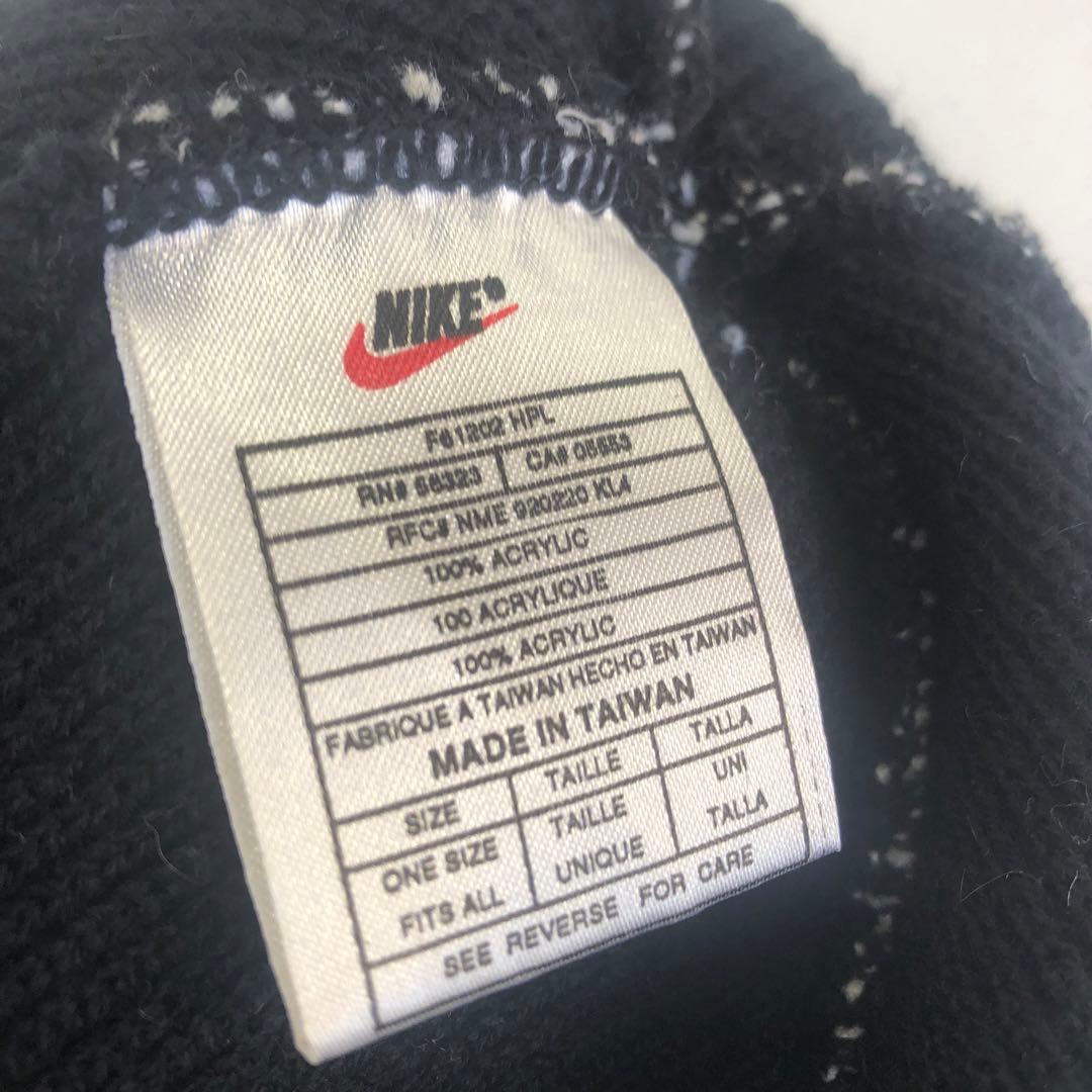 90s nike vintage ニットキャップ　帽子　ビーニー　ボンボン　古着
