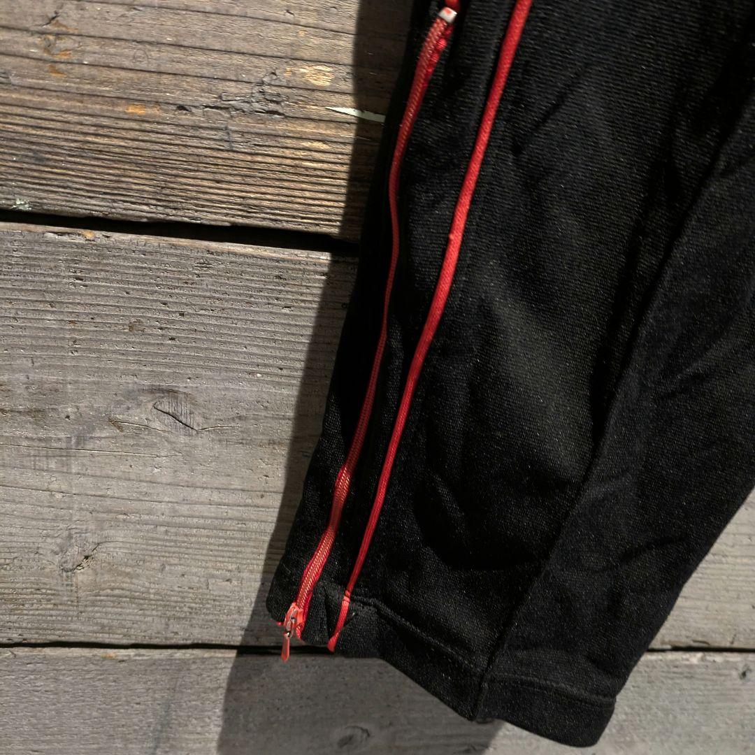 ビンテージ　80s　PUMA　セットアップ　トラックジャケット　刺繍　ブラック