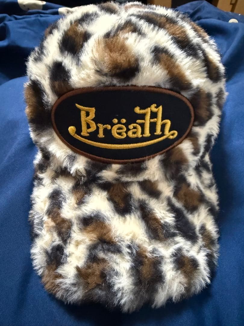 かーBreathヒョウ柄ファーキャップ