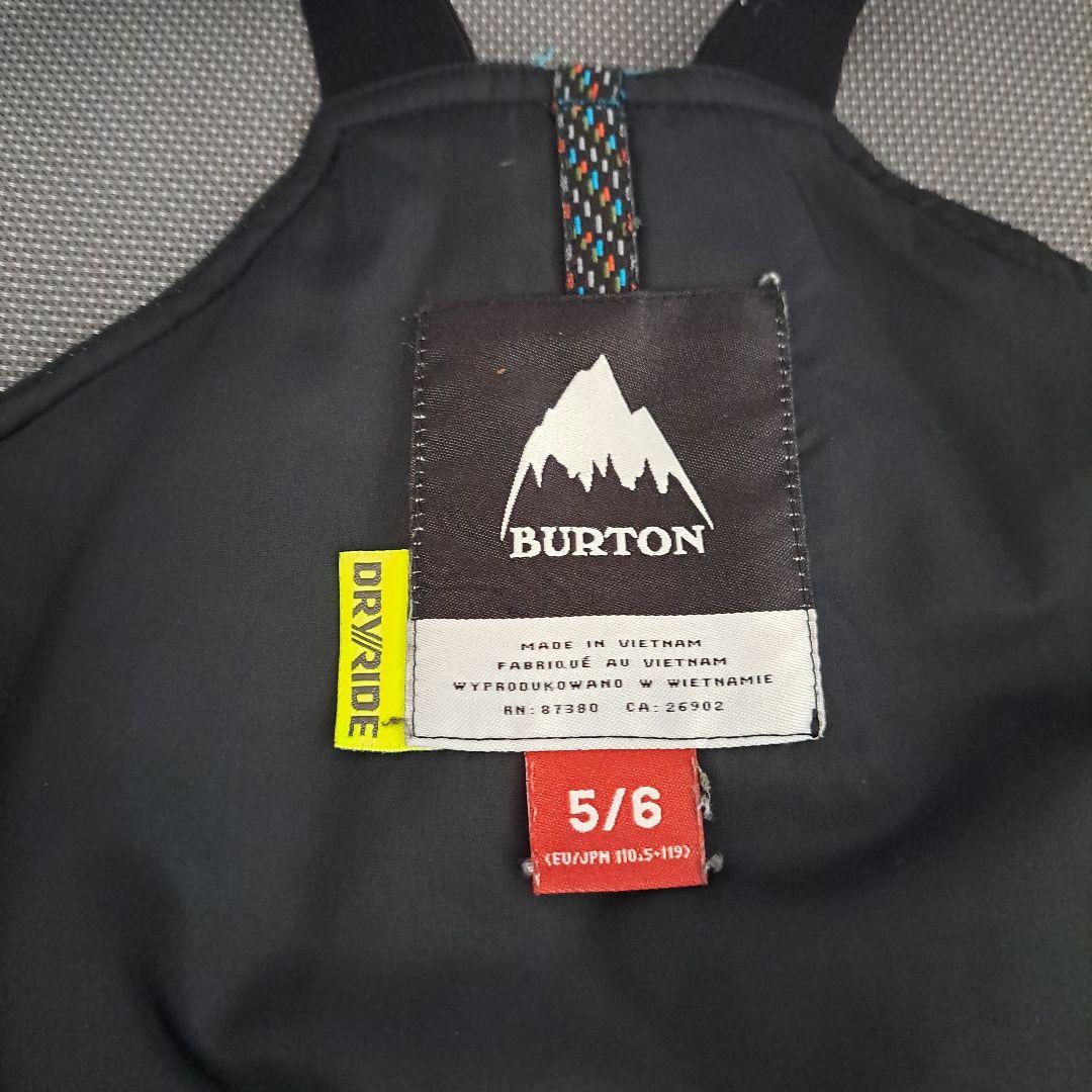 BURTON 子供用スノーボードウェア　トドラー　ビブパンツ 5/6