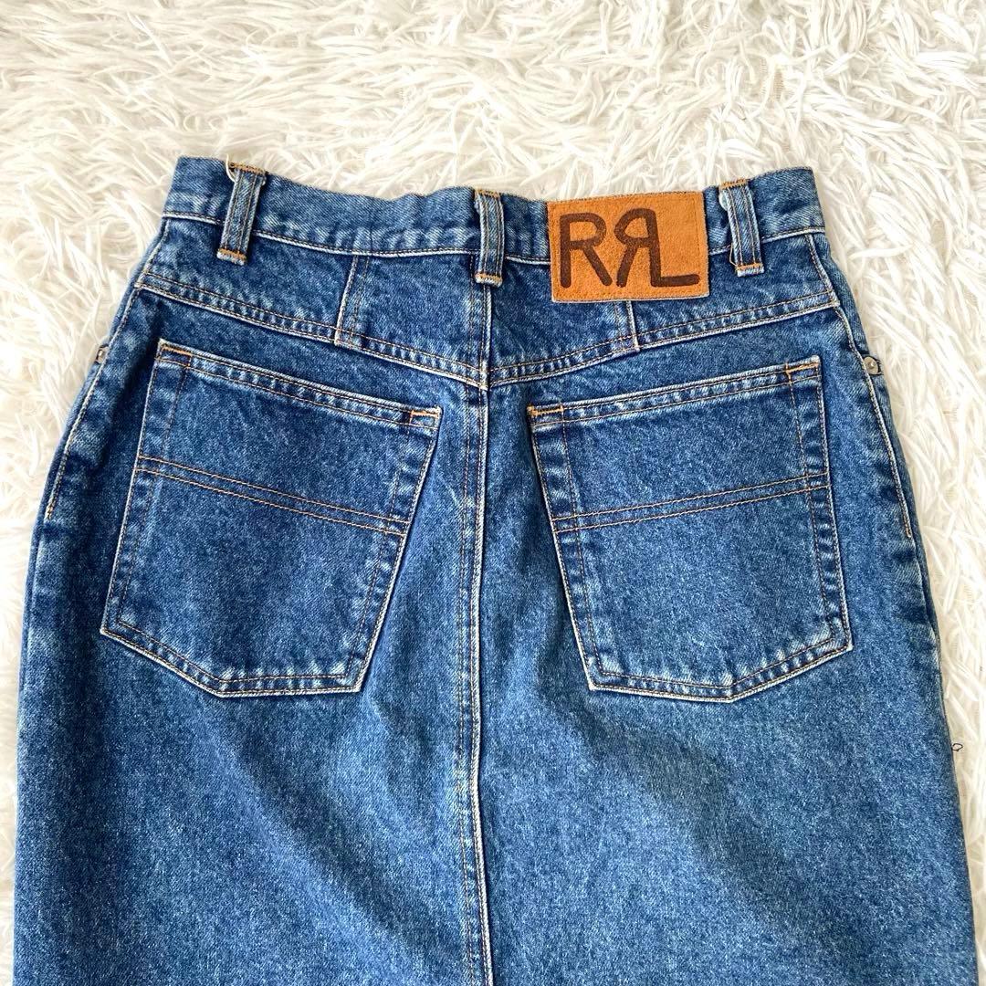 美品✨ダブルアールエル RRL デニムスカート ロング ペンシル 濃紺 9 希少