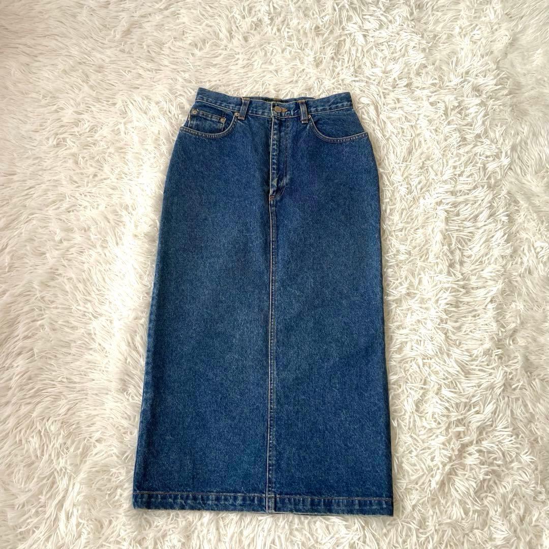 美品✨ダブルアールエル RRL デニムスカート ロング ペンシル 濃紺 9 希少