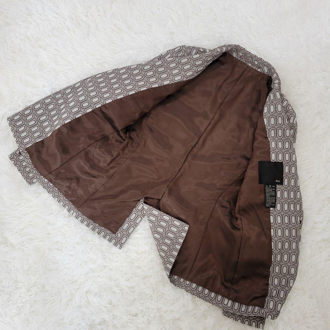 【美品】sov. ダブルスタンダードクロージング ジャガード ジャケット 36