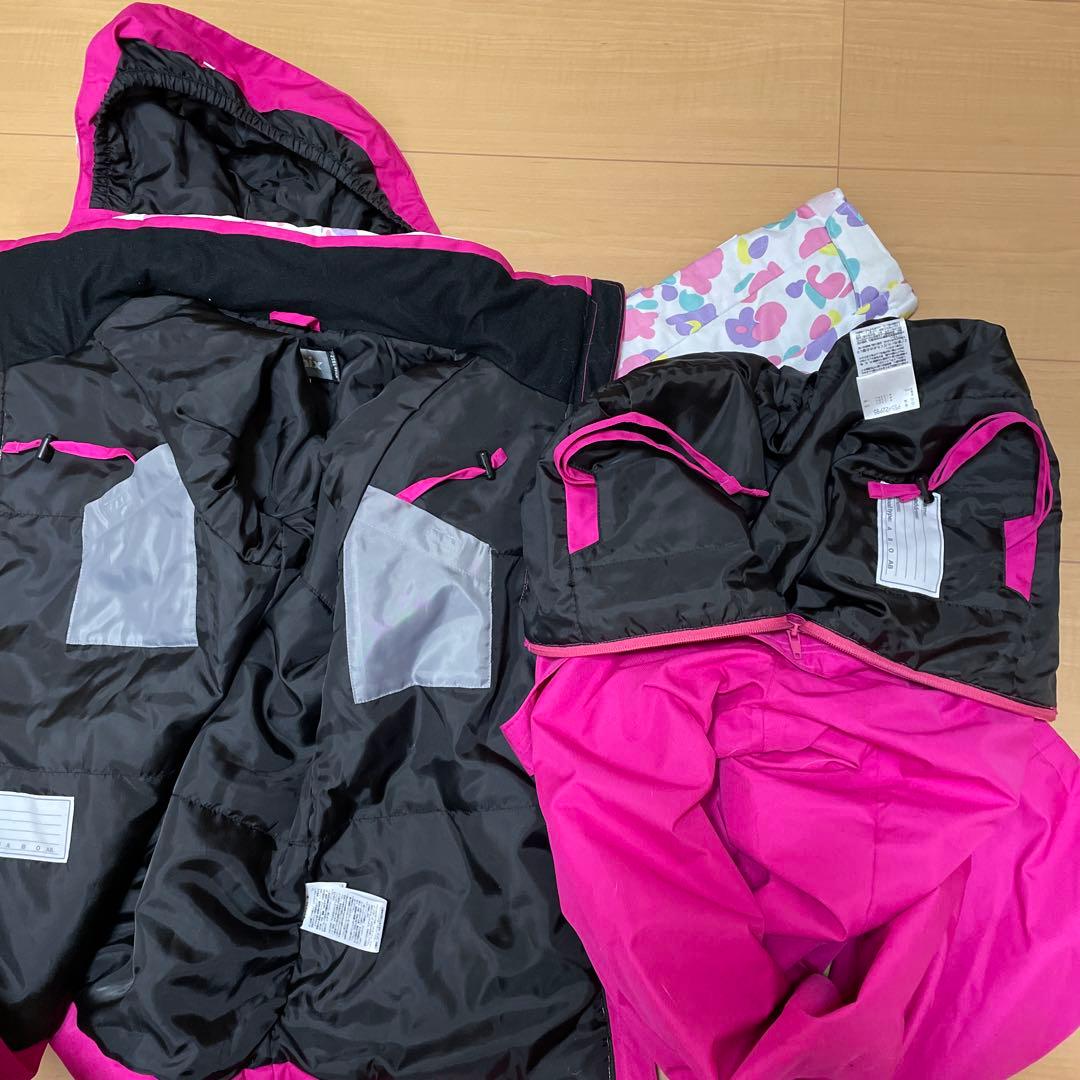 3回ほど着用　phenix 子供用スキーウェアセット 150 擦れなし　美品