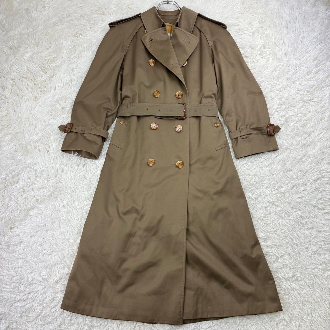 極美品 90s バーバリー トレンチコート 着丈112 ライナー チェック
