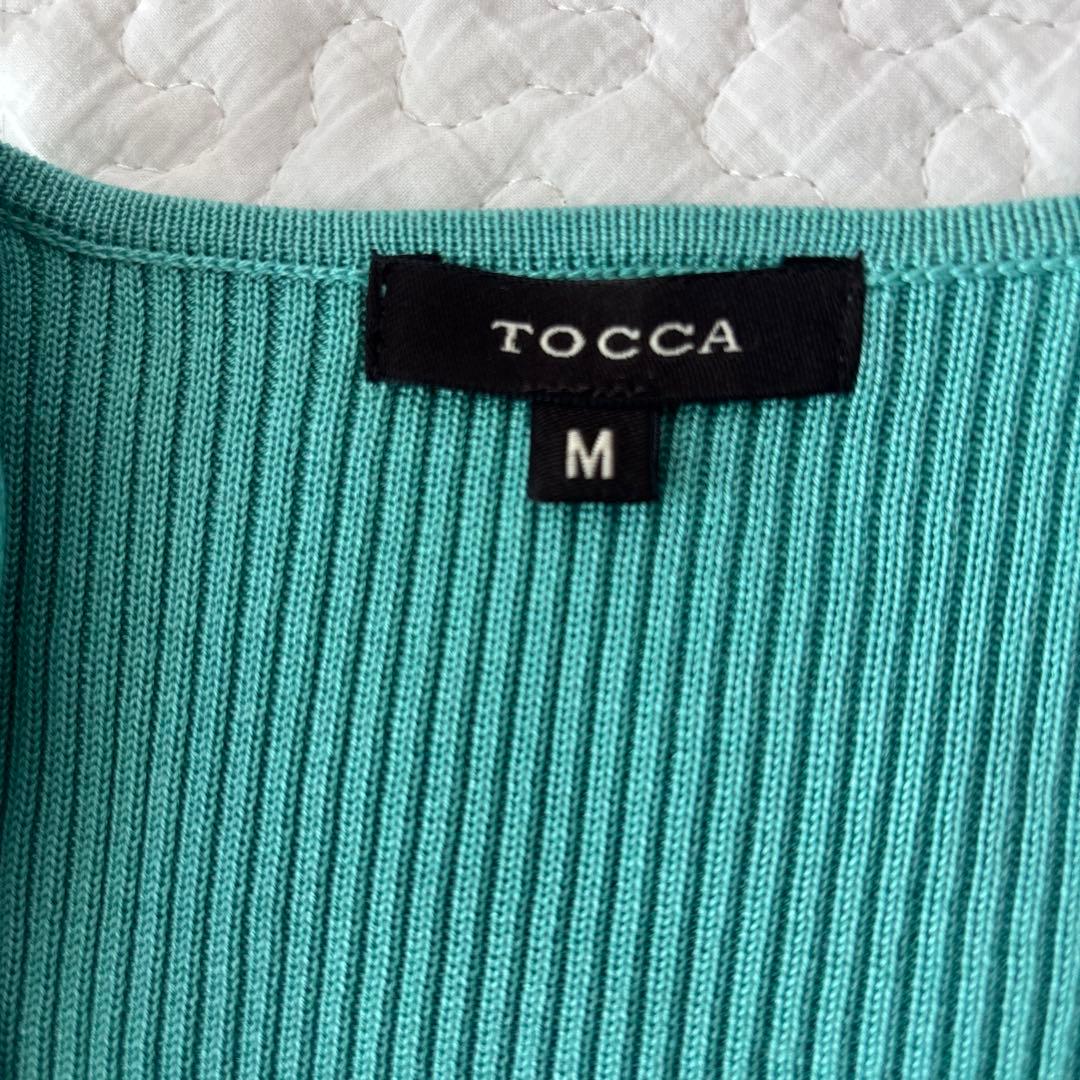 【極美品】TOCCA シルク100% フリルボレロ カーディガン グリーン M
