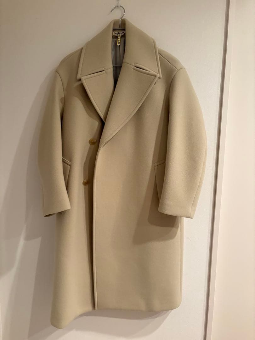 【AURALEE】SPONGE WOOL MELTON COAT