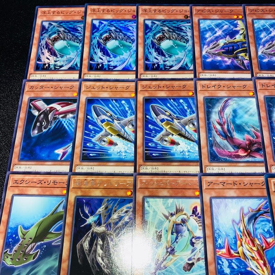 d89遊戯王 シャーク 構築済みデッキ 本格構築 調整パーツ スリーブ付
