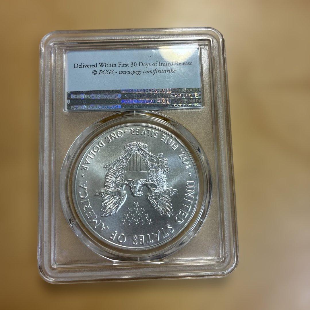 イーグル銀貨1オンスPCGS MS70 first strike