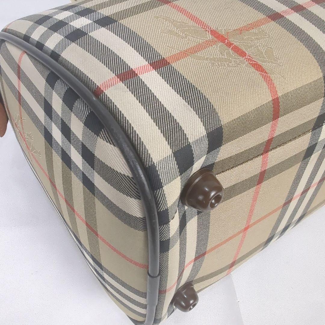 BURBERRY バーバリー ノバチェック ミニ ボストンバッグ キャンバス