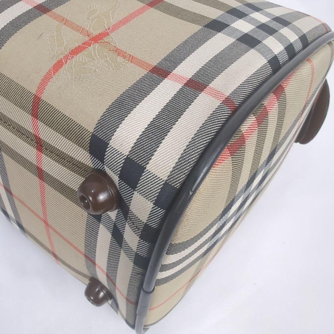 BURBERRY バーバリー ノバチェック ミニ ボストンバッグ キャンバス
