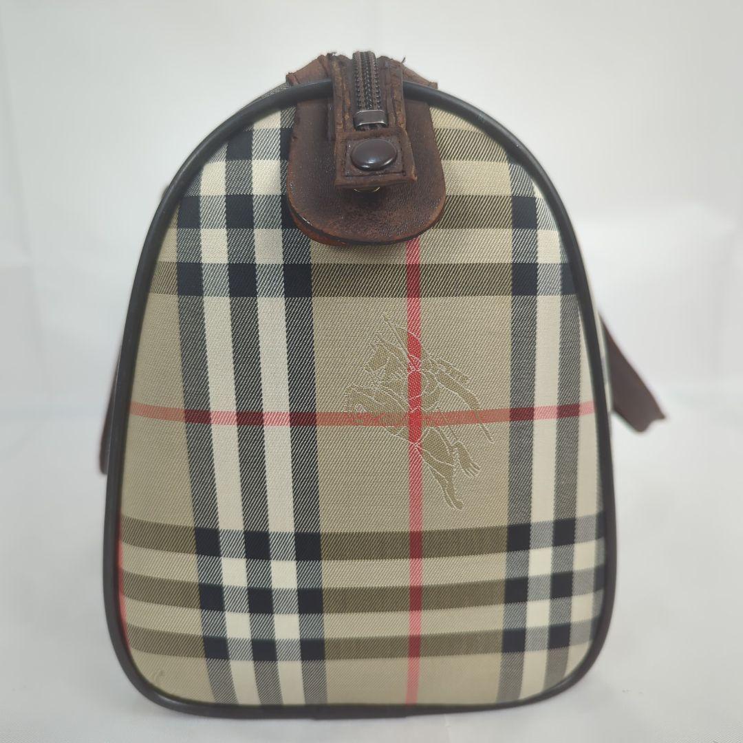 BURBERRY バーバリー ノバチェック ミニ ボストンバッグ キャンバス