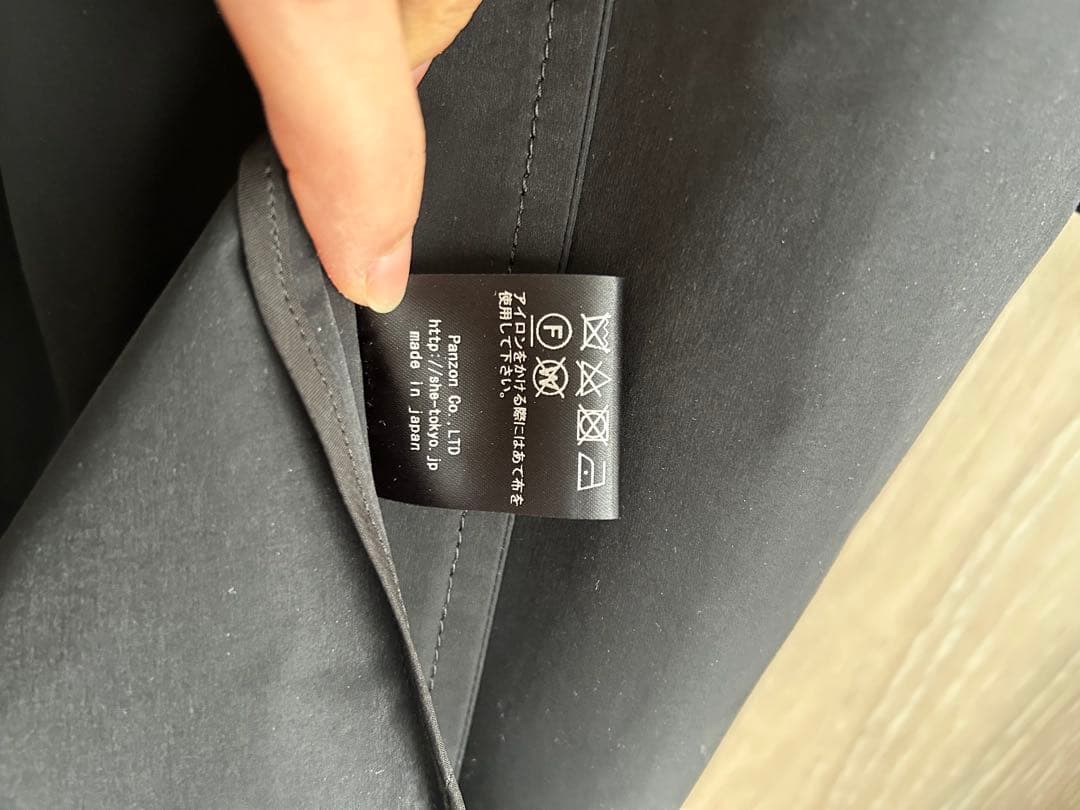 美品SHE Tokyo maggie コート ロングトレンチ ブラック