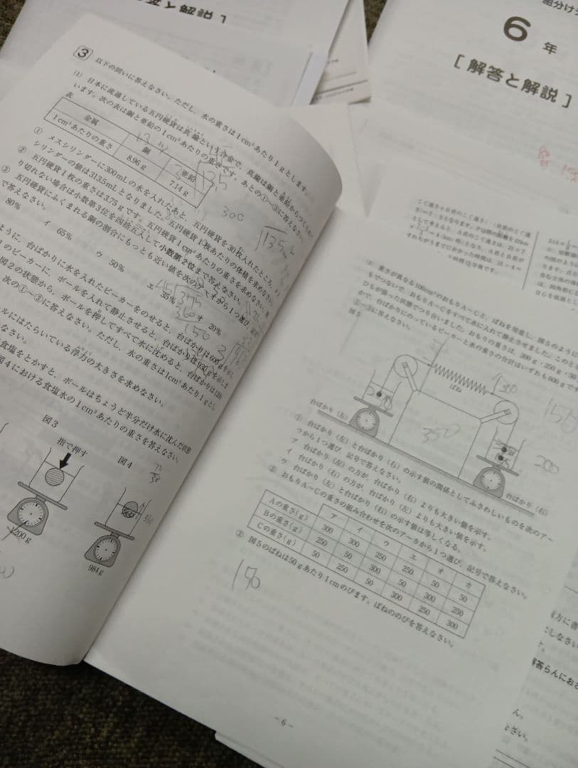サピックス　6年マンスリーテスト16回組分/確認/復習/合格　2025年度中古