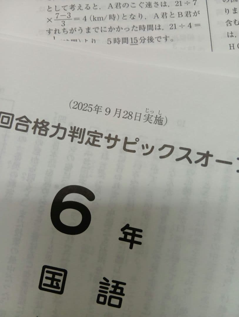 サピックス　6年マンスリーテスト16回組分/確認/復習/合格　2025年度中古