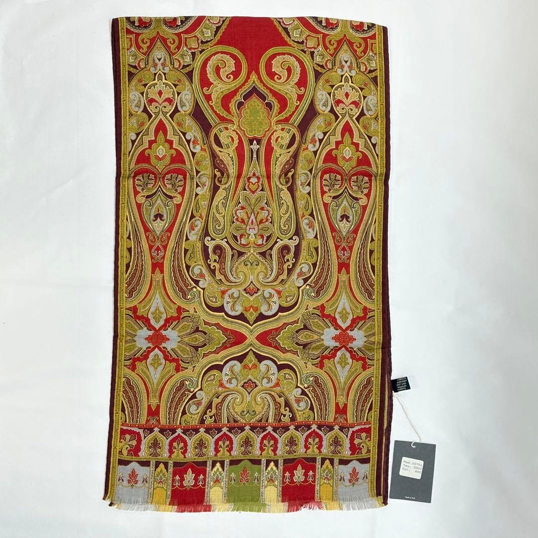 ETRO エトロ ストール カシミヤ シルク ペイズリー柄
