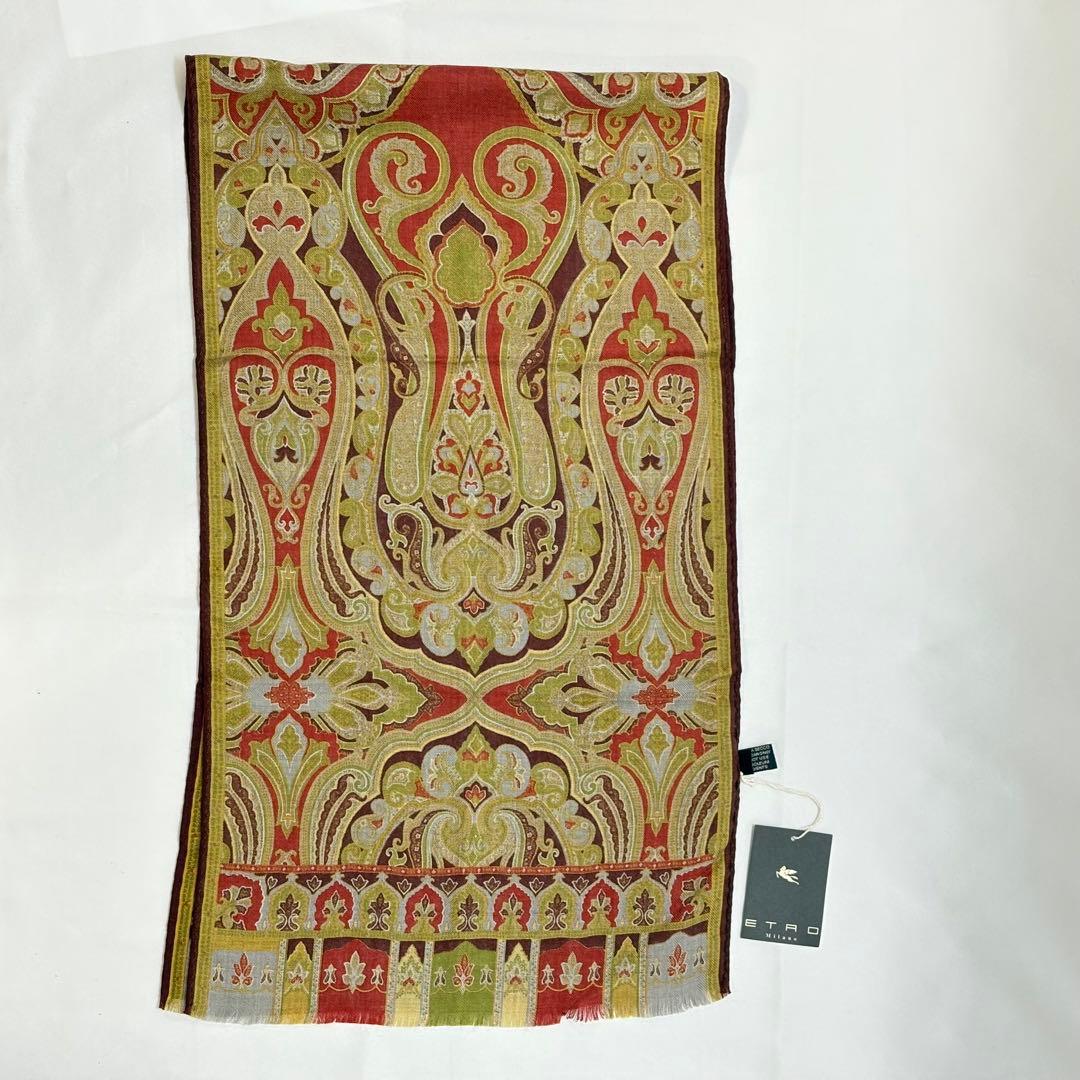 ETRO エトロ ストール カシミヤ シルク ペイズリー柄