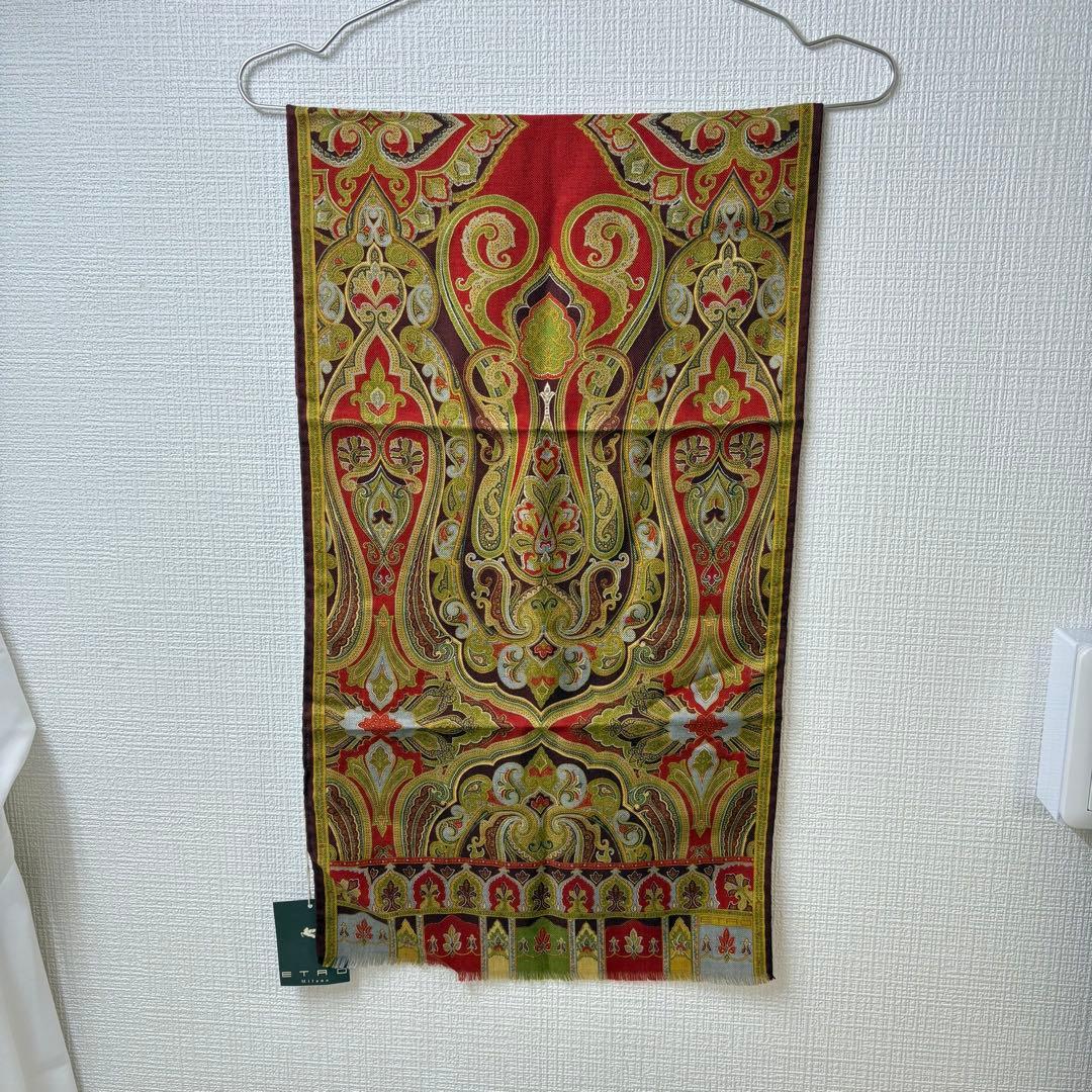ETRO エトロ ストール カシミヤ シルク ペイズリー柄