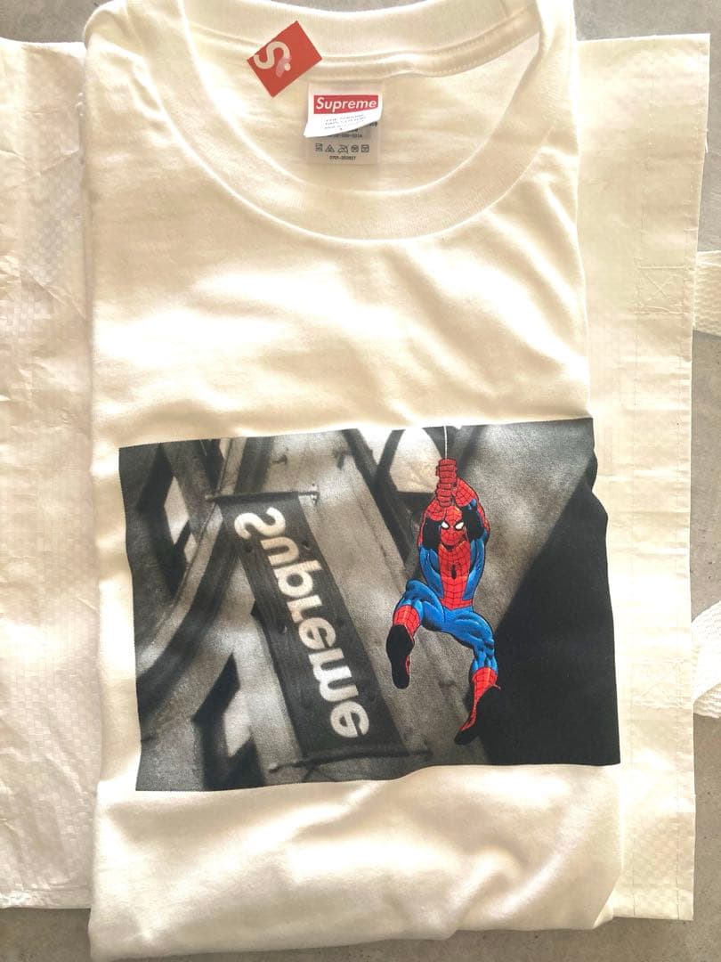 Supreme x Spider-Man Tee \"White\" サイズL