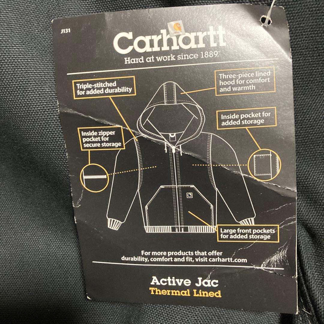 カーハート アクティブ ジャケット M 未使用 黒 サーマル carhartt
