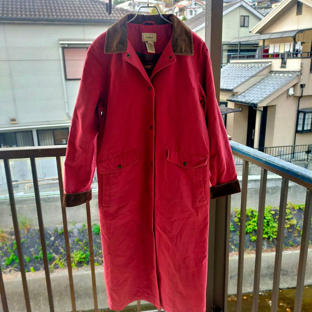 古着　エルエルビーン　ハンティングコート　ロングコート　コットンキャンバス