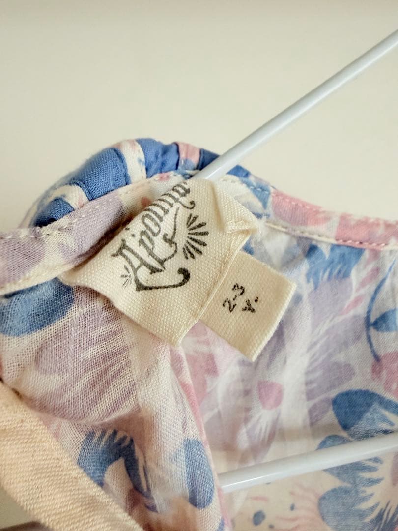 ぽ*ろ様 Apolina Flora Dress-50'sFloral 2-3y