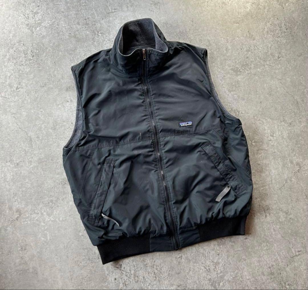 【明日2万円】90s- パタゴニア シェルドシンチラベスト ブラック XL相当