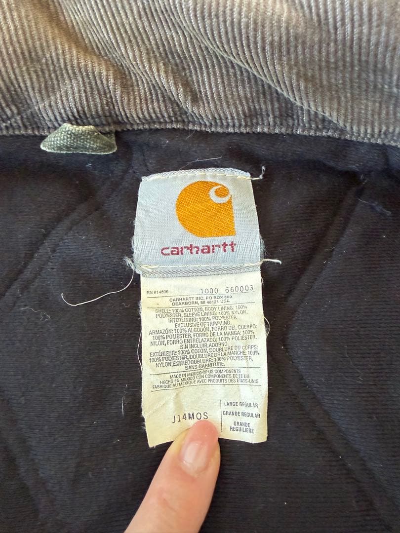 Carharttメキシコ製カーハート デトロイトジャケット J14モスグリーン