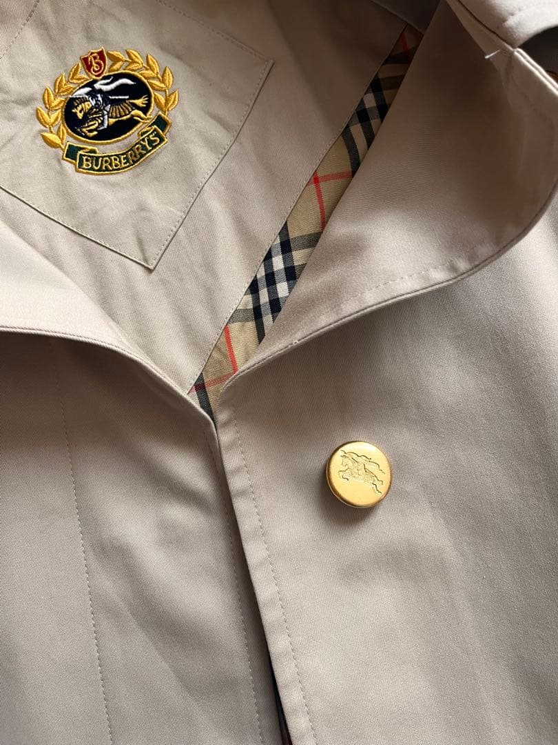 美品　Burberry トレンチコート　9号　金ボタン　三陽商会