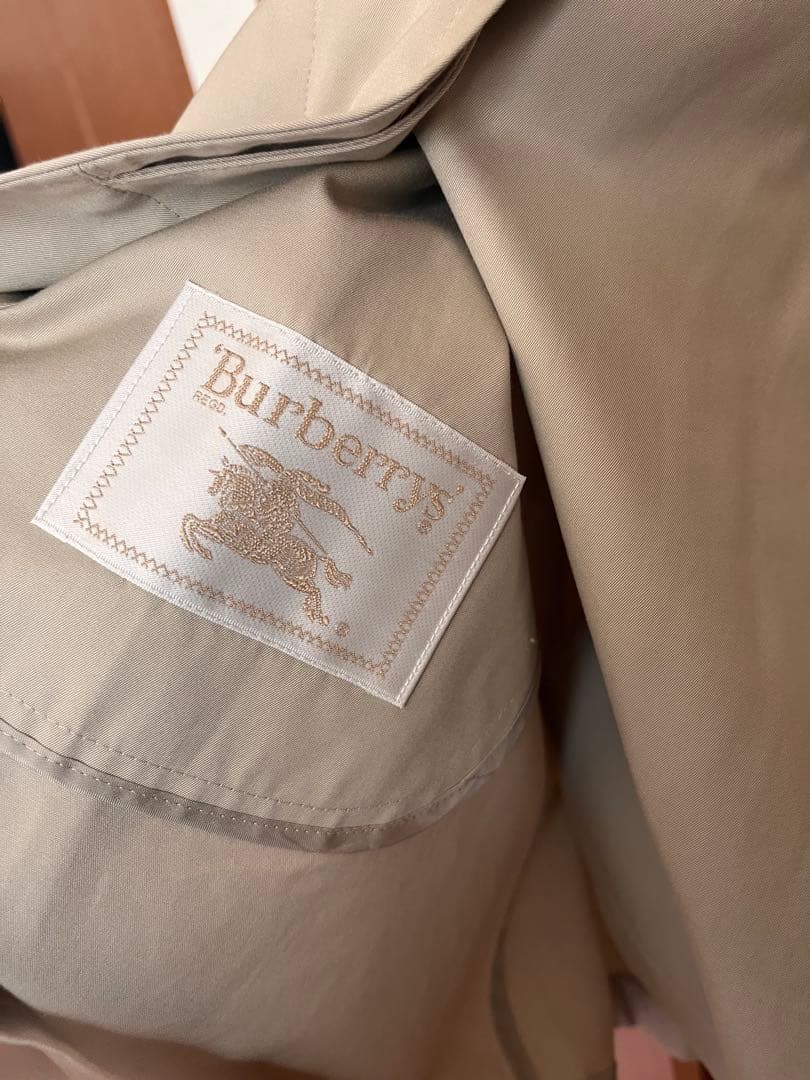 美品　Burberry トレンチコート　9号　金ボタン　三陽商会