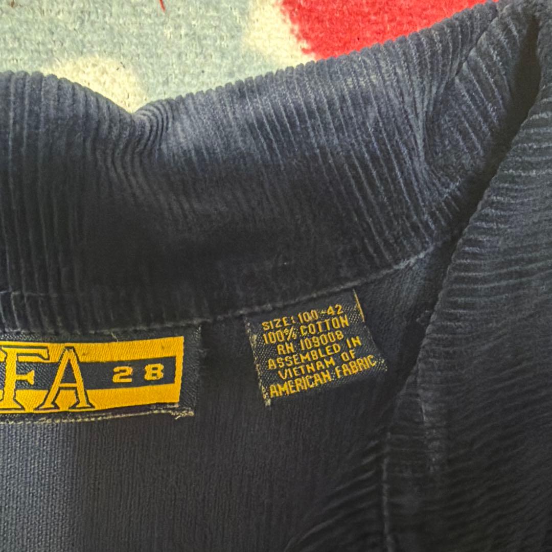 90~00s FFA 濃紺 コーデュロイジャケット 42サイズ テキサス州