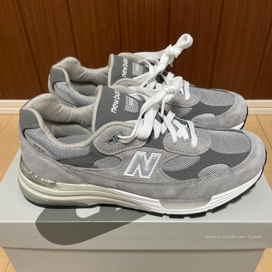 【新品・未使用】New Balance 992 U992GY 26cm