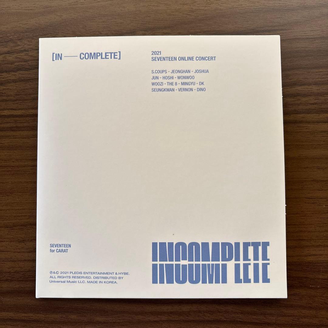 ミュージック SEVENTEEN IN COMPLETE DVD