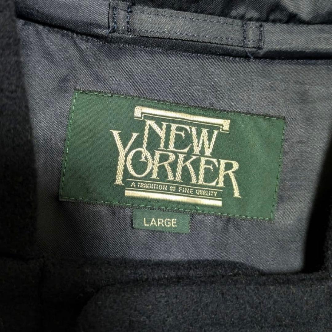 NEW YORKER ロングダッフルコート ブラック