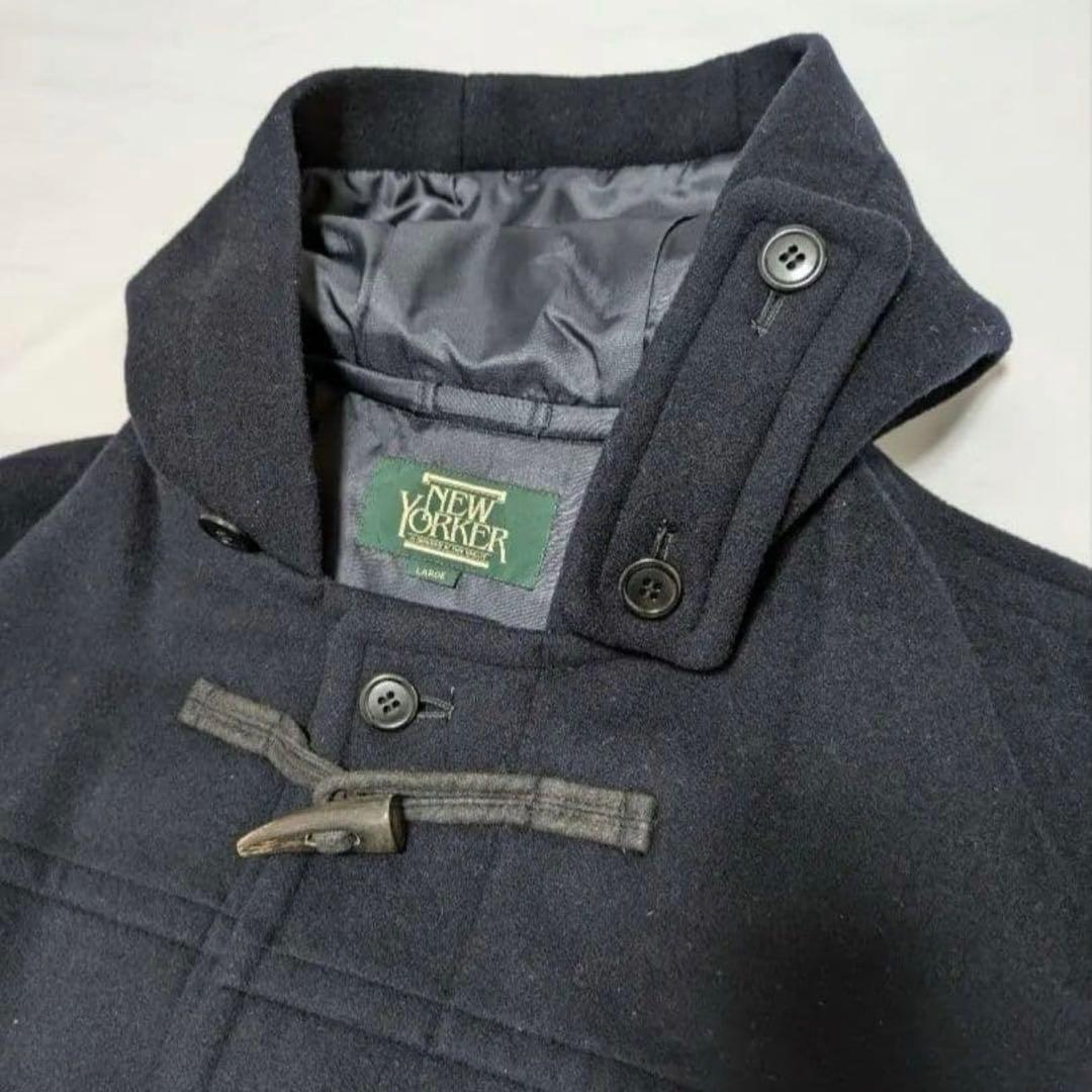 NEW YORKER ロングダッフルコート ブラック