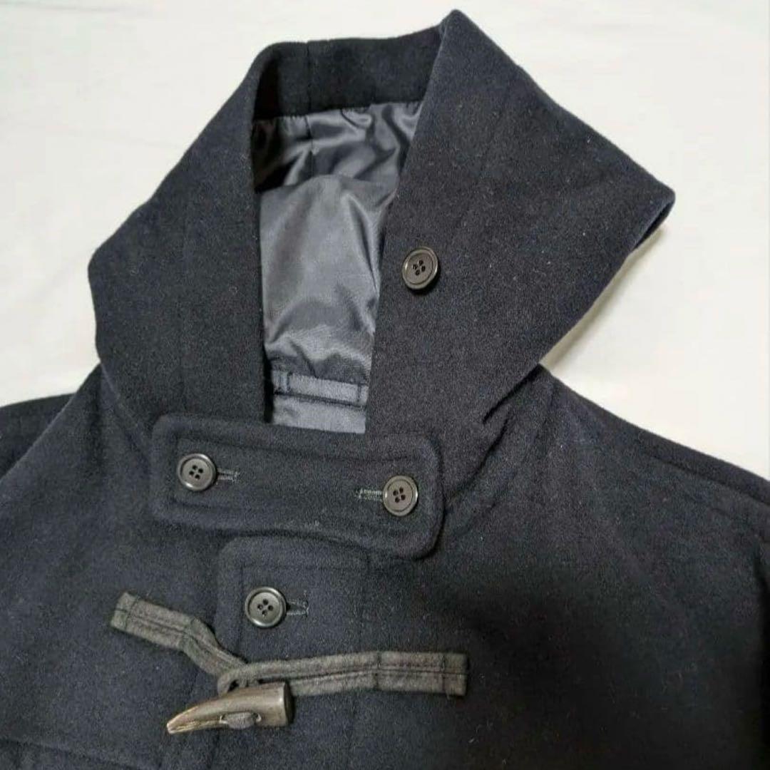 NEW YORKER ロングダッフルコート ブラック