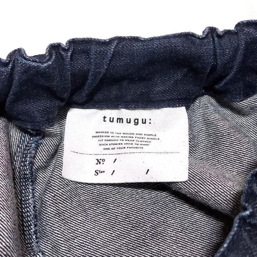 tumugu:✨12ozオーガニックデニム 丸いフォルム♥ティンカーパンツ日本製