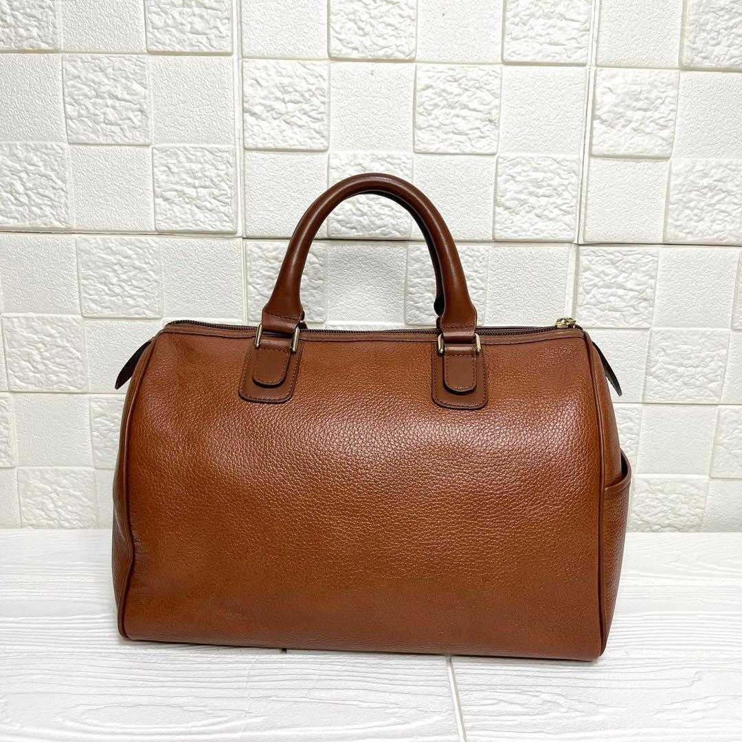 ✨極美品✨☘️バーバリー☘️✨ボストンバッグ✨ミニ✨ノバチェック✨シボ革✨