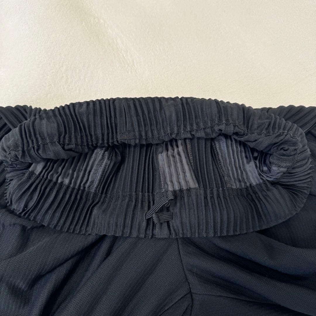 極美品✨HOMME PLISSE プリーツ　ブラック　サルエルパンツ